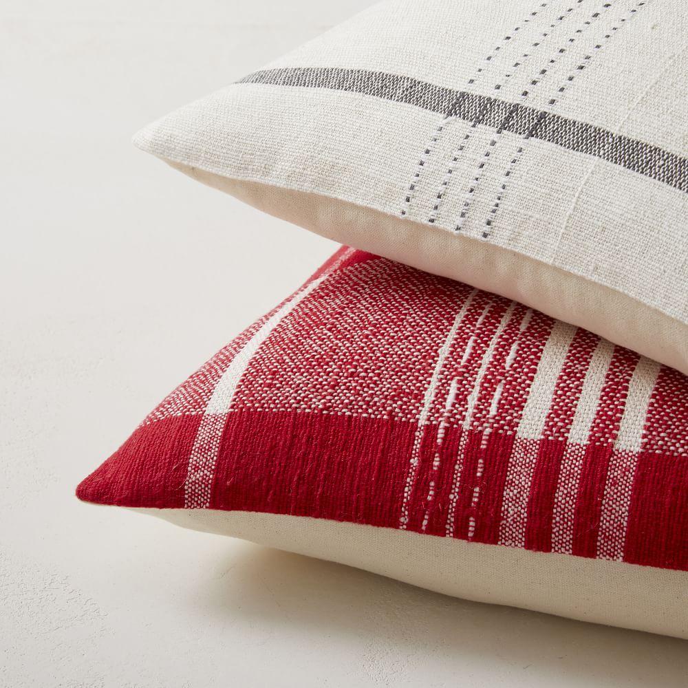 Plaid throw pillow covers cheap